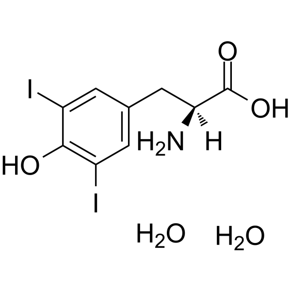 (S)-2-Amino-3-(4-hydroxy-3,5-diiodophenyl)propanoic acid dihydrate 18835-59-1